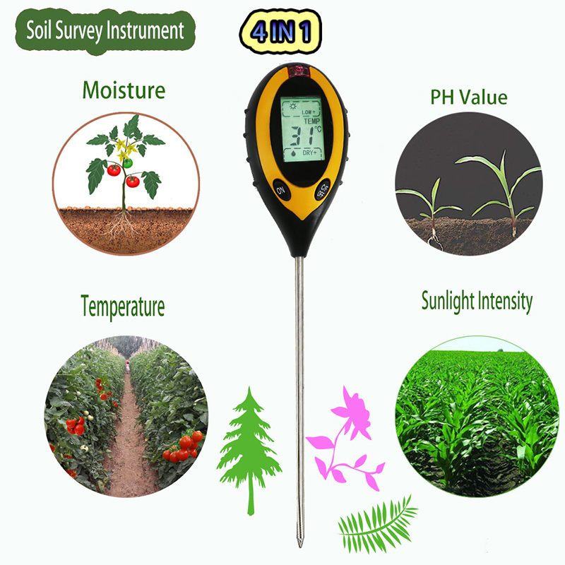 Селскостопански почвен тестер за овлажняване на цветни растения анализатор