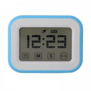 Екран с докосване 24 часова измервателна уредка аларма втори часовник с магнит за окачване на стена