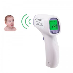 Инфрачервен термометър за чело, измерващ промените в тялото на бебето